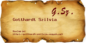 Gotthardt Szilvia névjegykártya